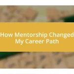 How Mentorship Changed My Career Path